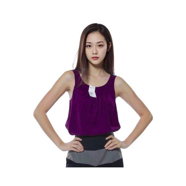 Sleeveless Purple Top-H.M