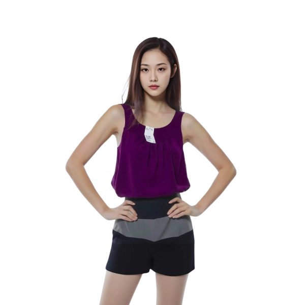 Sleeveless Purple Top-H.M