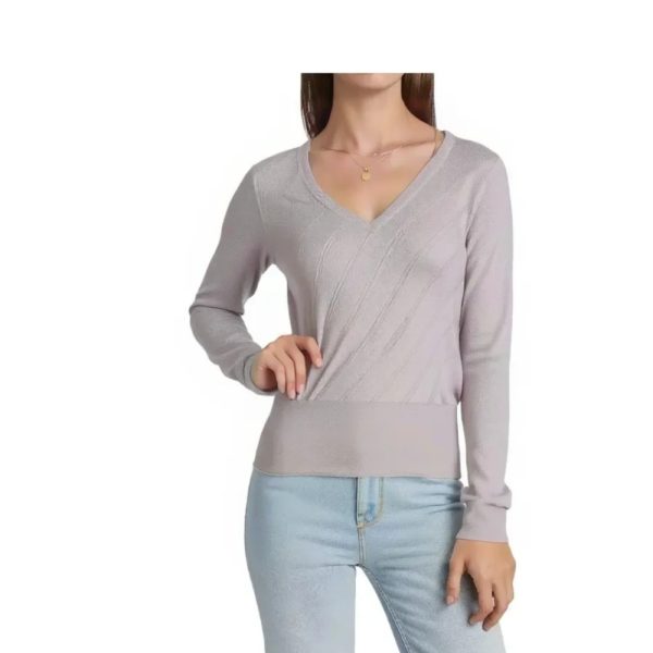Classic Beige V-Neck Sweater-H.M