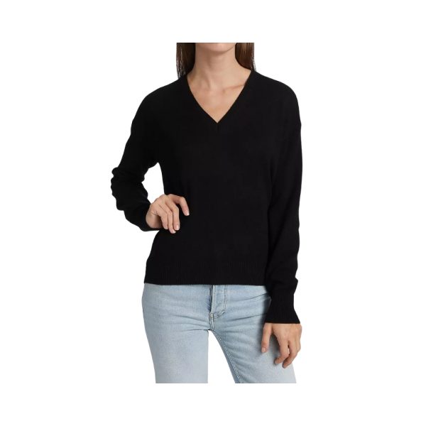 Classic Black V-Neck Sweater-H.M